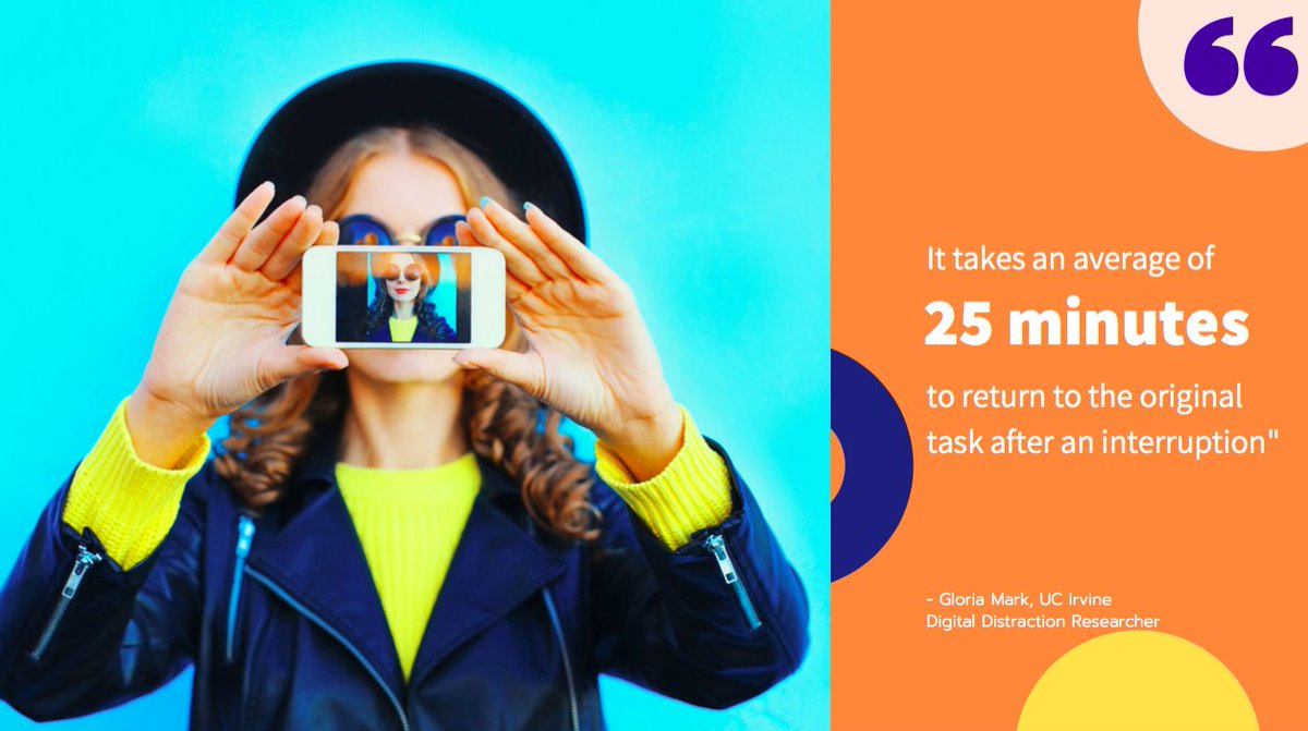 How often do you go back and forth between your work and social media every day?

Multiply that by 25, and that's how many minutes of productivity you're losing on social media every day.

Learn more about how to get efficient on social media: bit.ly/30IVStm