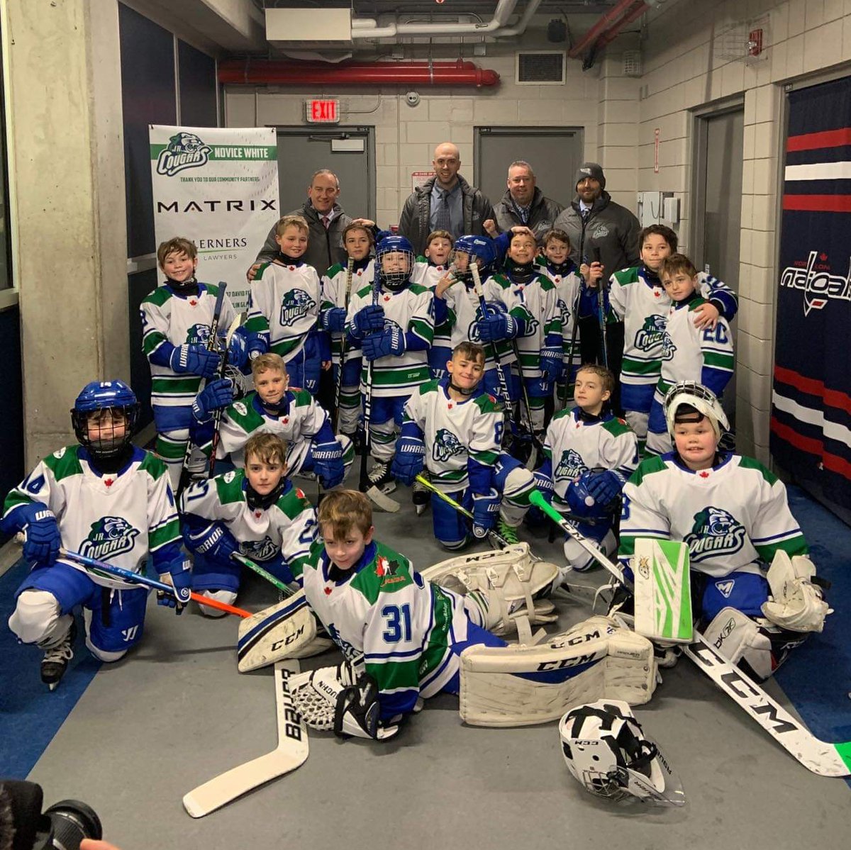 JrRaidersHC's tweet photo. Congratulations to our Jr. Cougars Novice White team for making it to the semi-finals this past weekend at the 29th West London Tournament in their first ever full-ice event! A great showing for this amazing team. https://t.co/gPQEgoxXUG