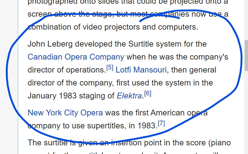Did you know that projected surtitles are a Canadian invention?

#OnThisDay in 1983, <a href="/CanadianOpera/">Canadian Opera Company</a> made the first use of opera's handiest bit of technology for their production of #Elektra. 

For the surtitle-curious: youtube.com/watch?v=2sdHgF…

#surtitles
#opera