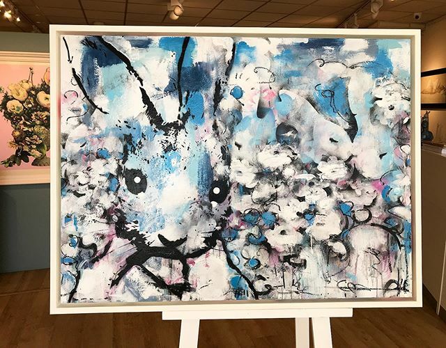 Wonderful new <a href="/harrybunceart/">Harry Bunce</a> ! 🥶 🐰 with <a href="/aida_wilde/">aida wilde</a> screen print too 💐 #clifton #fine #art #bristol #gallery ift.tt/2tCIn27