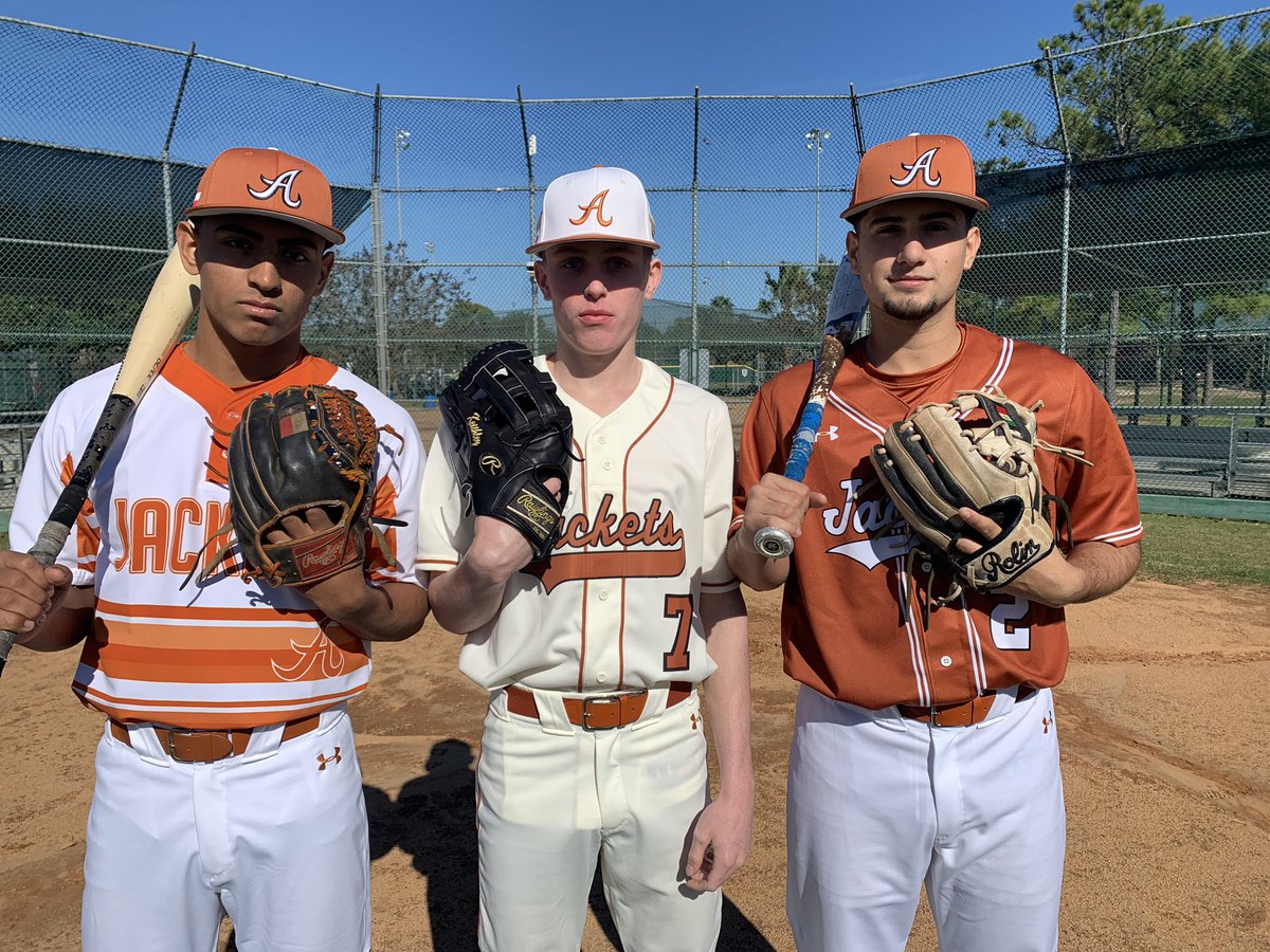 Player1st365's tweet photo. Congrats to Player 1st’s own Levi Whitlock. He and his AHS teammates Carson Keithley &amp; Erick Vasquez were selected to VYPE 2020 baseball photo shoot. These boys are not only great players, but fantastic young men. @6ATxHSBaseball @ahsbaseball #6ABaseball #JacketPride https://t.co/vwdhfK1whf