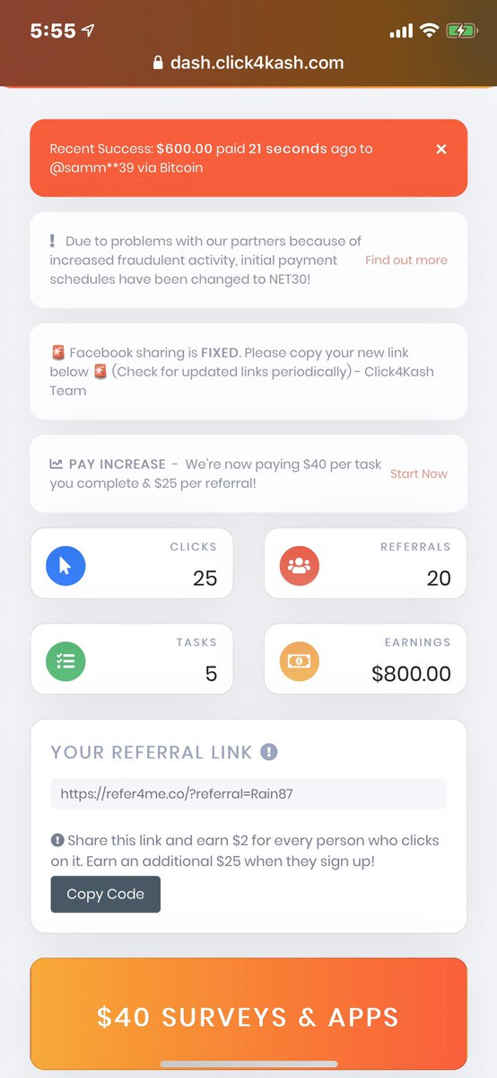PhoenixLove877's tweet photo. https://t.co/ydYEakdKWW                                       Real money and real payouts https://t.co/U1uwV4DARi