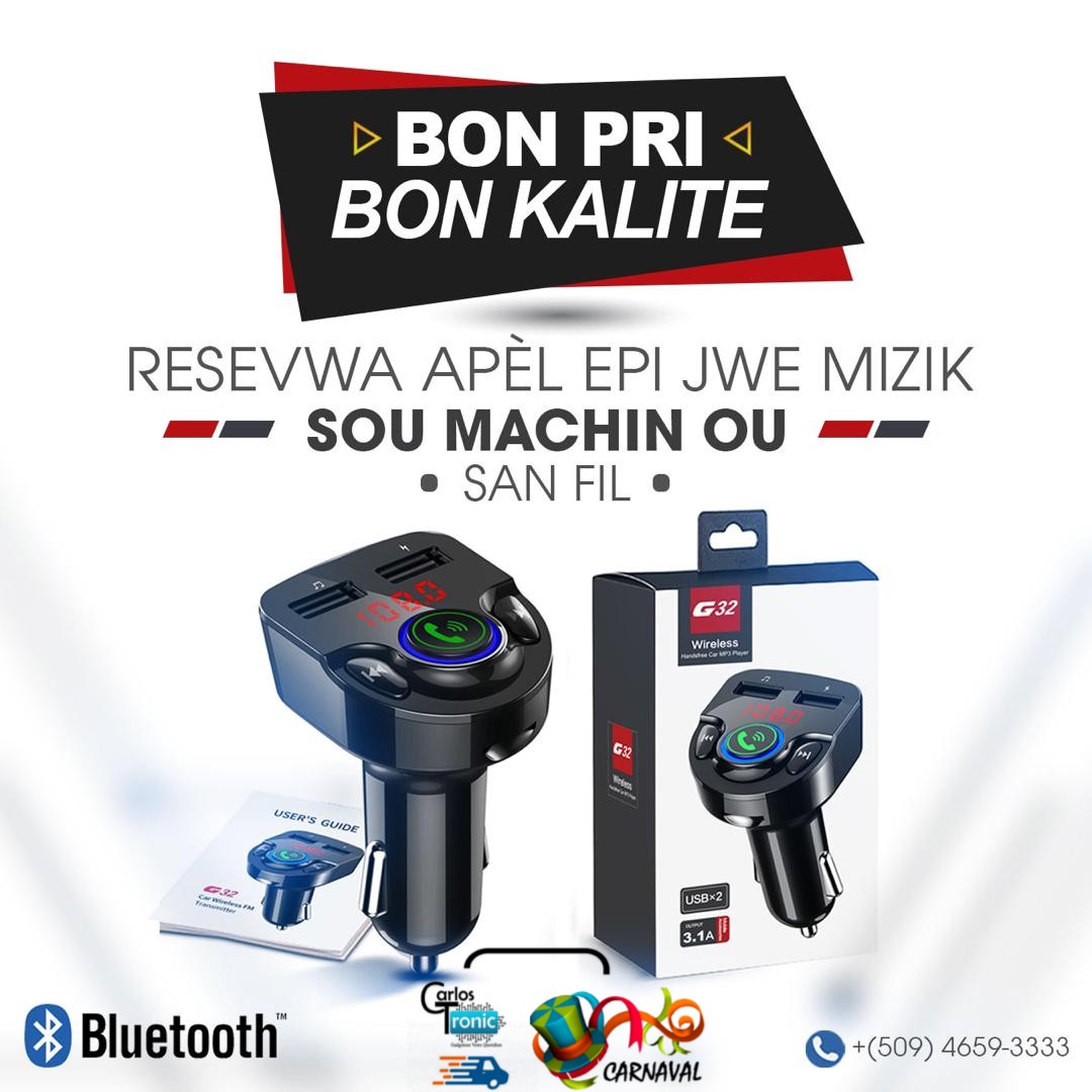 carlostronicHT's tweet photo. Resevwa apèl nan machinn ou , jwe muzik ou vle ,jan ou vle ak fm transmitter G32 .

Rele nan 50946593333 pou plis enfòmasyon https://t.co/hmp6Uq1c6E