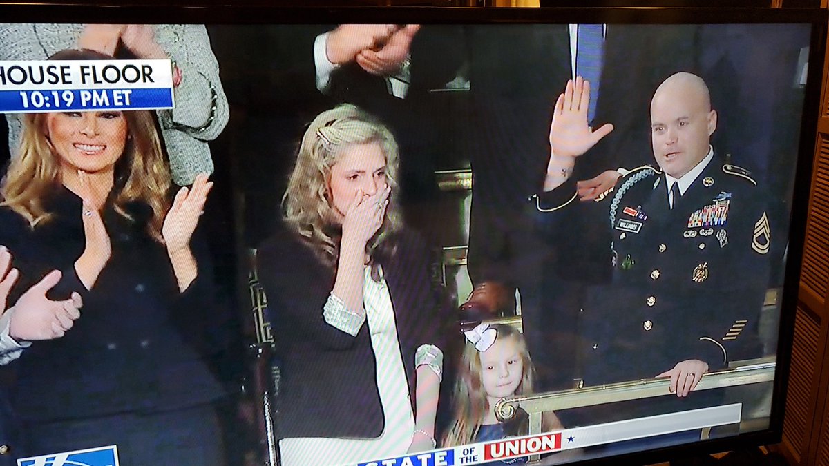 BobPriceBBTX's tweet photo. #SOTU @potus reunites a great American  family! https://t.co/8slNnSV2cR