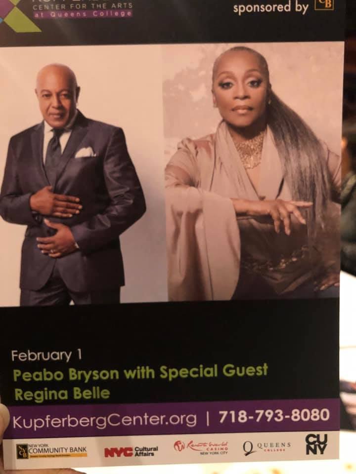 GQL1996's tweet photo. The Arts Facet of the #GreaterQueensChapter of The Links, Inc. hosted dinner and a great night out to see in concert the amazing Peabo Bryson and Regina Belle at the Kupferberg Center for the Arts!
#GreaterQueensLinks
#TheLinksInc
#EALinks
#LinkToLink
#ArtsFacet
#Friendship https://t.co/ZqUrAoo16z