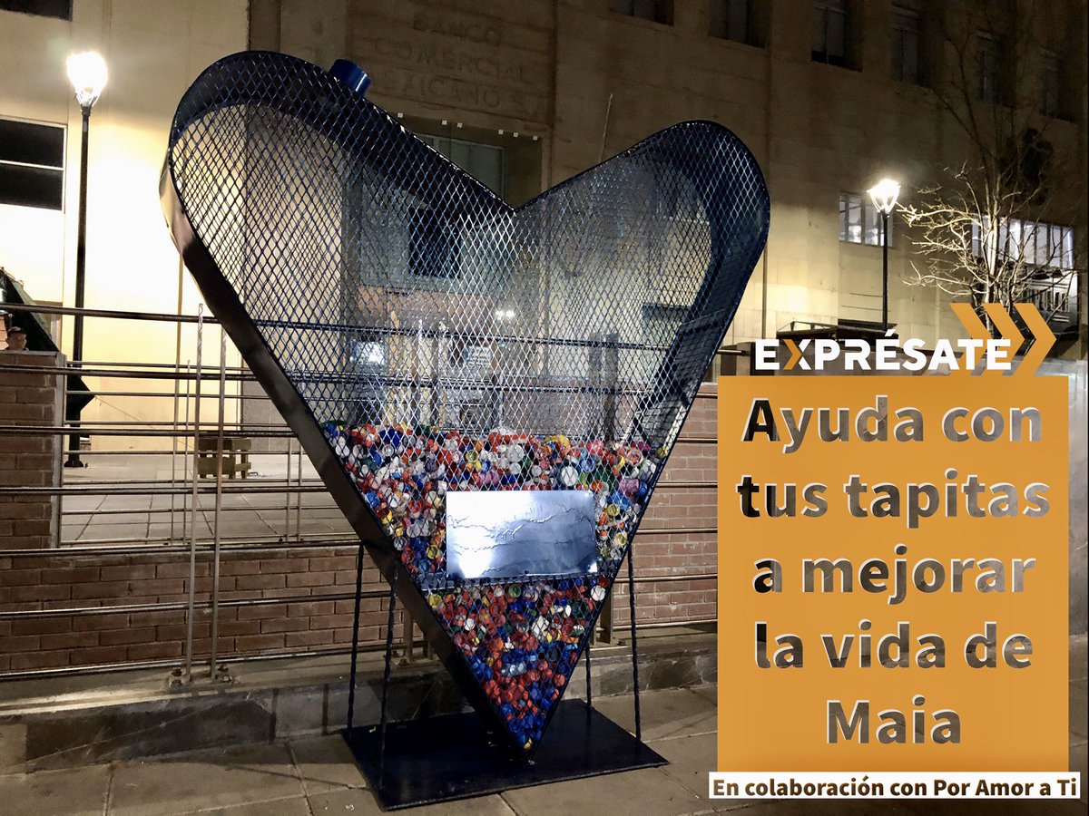 ExpresateCuu's tweet photo. En el marco de #DiaMundialContraElCancer nos unimos para mejorar la vida de Maia, nuestra amiguita de apenas un año y con todas las ganas por salir adelante 🧡 a partir de hoy estará en la Plaza de Armas un contenedor en el que recibiremos tus tapas de plástico #DejandoHuella https://t.co/wUhzky3vEE