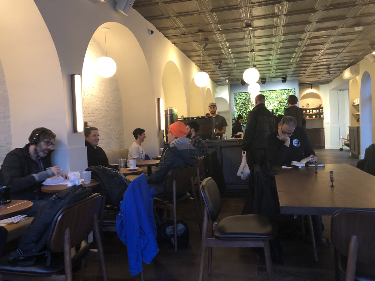 Great new #RemoteWork spot in Brooklyn, NY and tasty coffee. ☕️😋 Well done <a href="/hungryghostbk/">Hungry Ghost Coffee</a>!