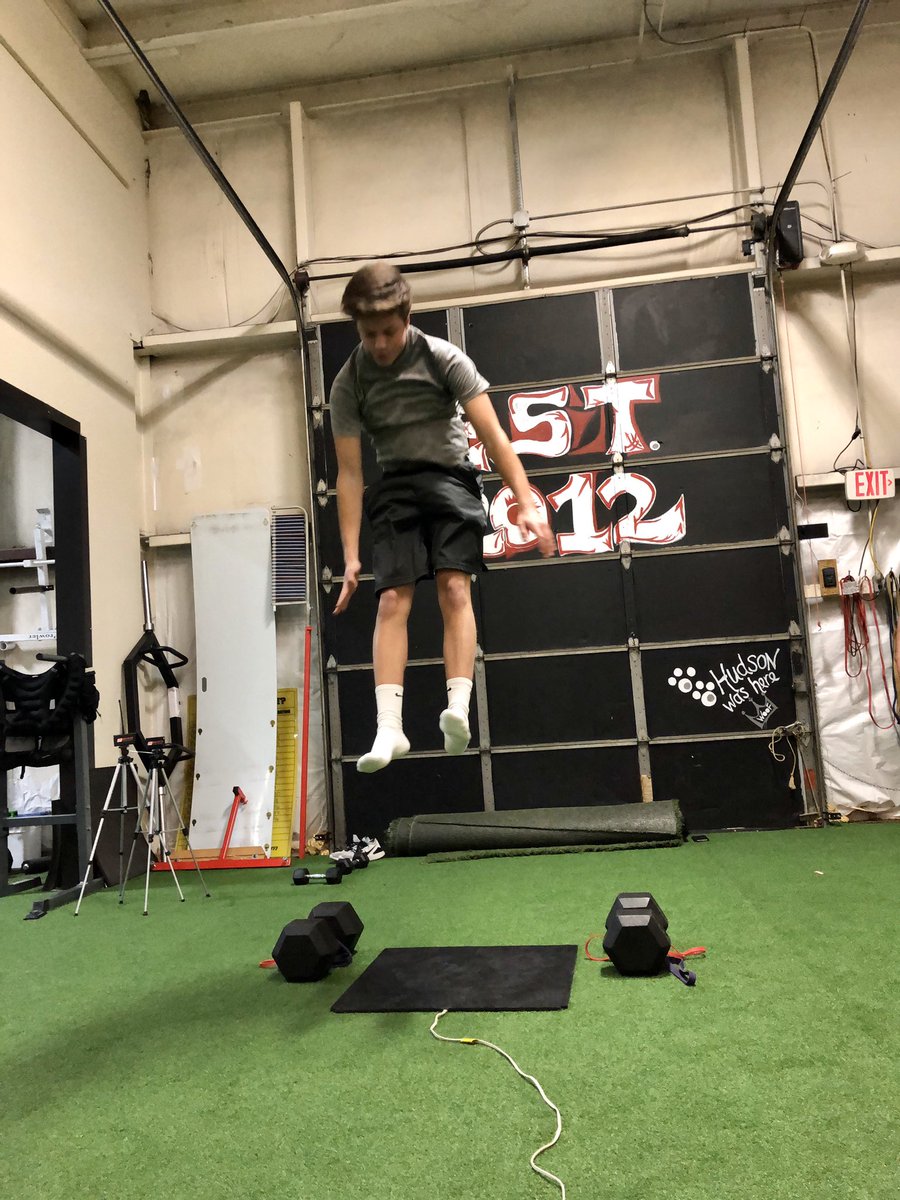 TopSpeedLLC's tweet photo. #Supercompensation phase is upon us, multiple new vertical jump PRs in the last 24 hours:

•Beau Palmer
•Johnny Lemons
•Andy Simeroth
•Clayton Power
•Isaac Koch
•Hollis Moeller
•Kaiti Parks
•Kate Peterson 
•Luke &amp; Logan Shull https://t.co/dJMfcu4n3S