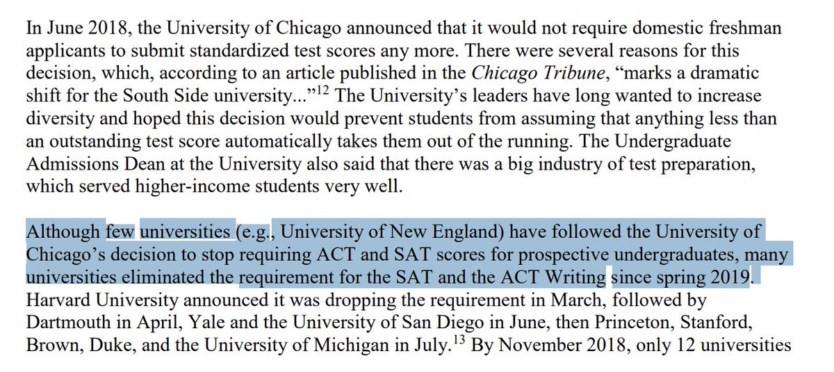 Weird that the  #STTF report only found one college that went test optional in that time frame but New American found many.  https://www.newamerica.org/education-policy/edcentral/how-college-boards-aggressive-campaign-to-save-the-sat-may-kill-it/