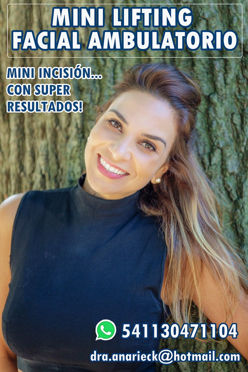 RKlinik's tweet photo. —MINI LIFTING FACIAL AMBULATORIO—
"Mini" incisión, resultados "súper".
Disponible en RIECK KLINIK.
Estamos en Av. Miero 2102, LA REJA, PDO. DE MORENO, PCIA DE BUENOS AIRES.
Más info por whatsapp 541130471104 o en dra.anarieck@hotmail.com
#lifting #minilifting #cirugiaestetica https://t.co/c0BIM4Rhew