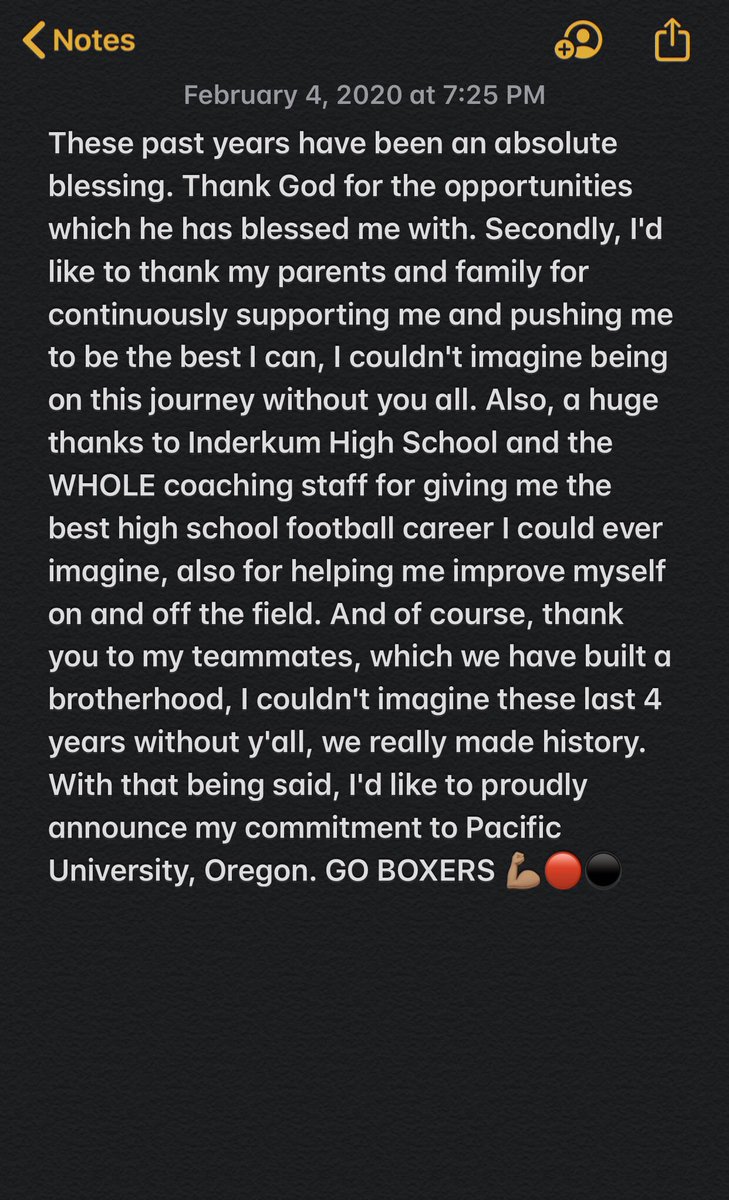 nick_cru's tweet photo. After multiple conversations with my parents, coaches, and peers, I have decided to continue my academic and athletic career to Pacific University. #GoBoxers ⚫️🔴 https://t.co/PSxKjAzXll