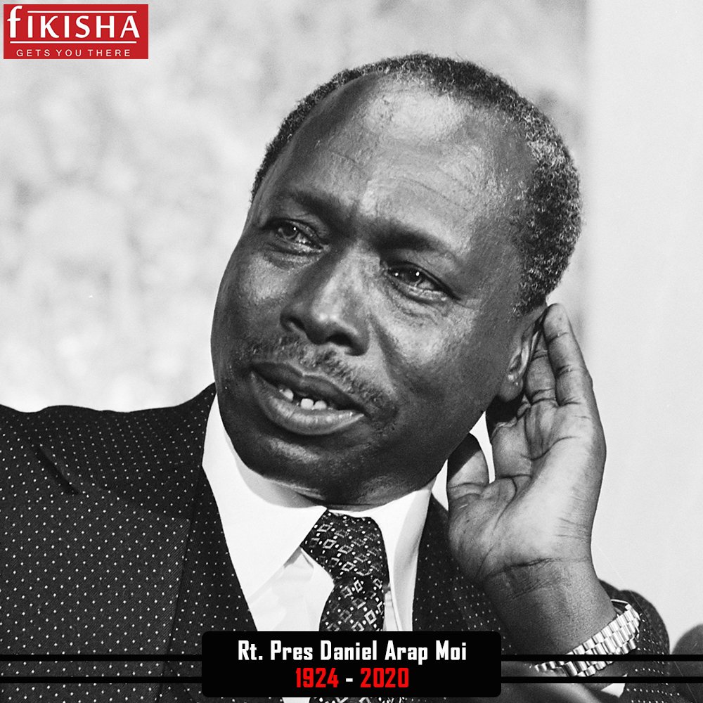FikishaApp's tweet photo. Rest in Peace Mzee Moi. What do you remember about the late retired President Daniel Arap Moi?
#RIPMoi #FikishaApp https://t.co/g6BpSald0g