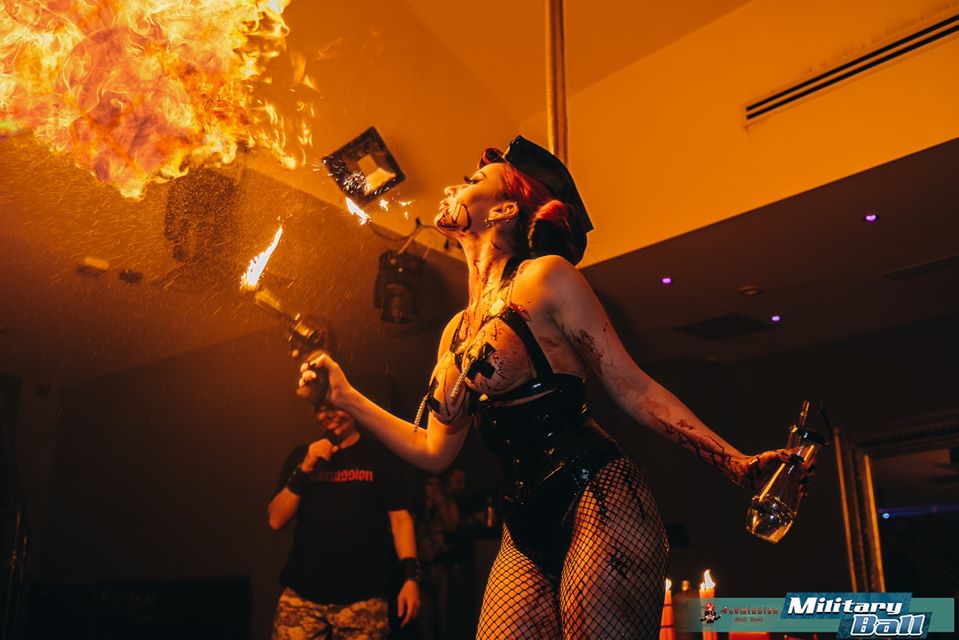 A breath of fresh flames🔥
<a href="/DaniDivineModel/">Dani Divine</a> performing at Submission South beach