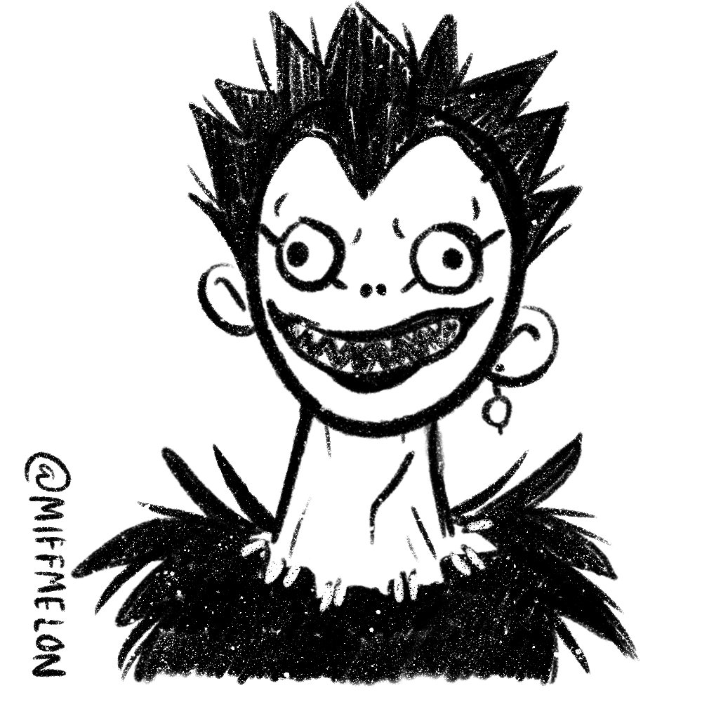 Matching icons for you and your best friend.

#deathnote2020  #sketch #ryuk 