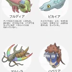 教材にぴったりかも？ポケモン風、カンブリア紀の生き物図鑑!