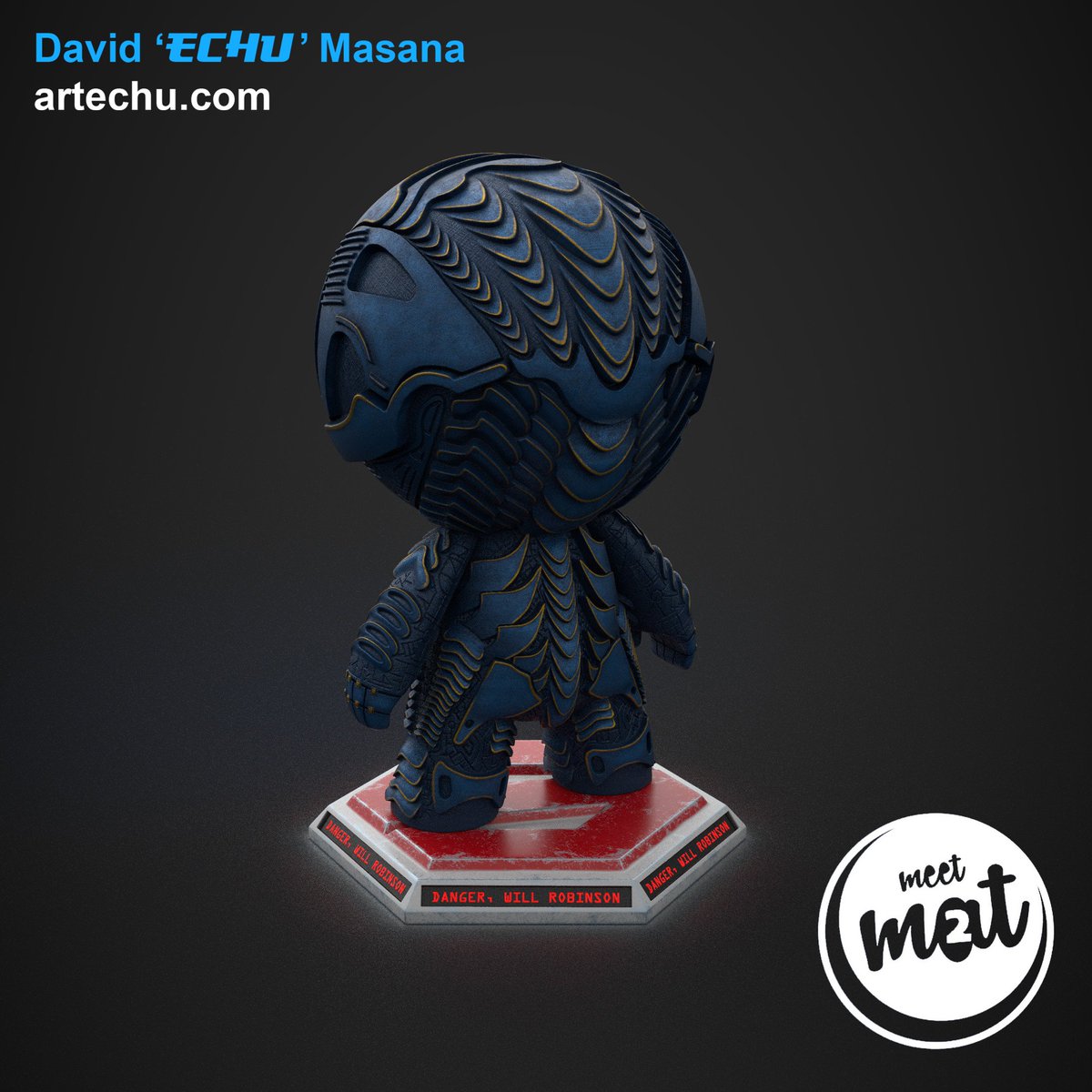 ArtOfEchu's tweet image. Danger, Will Robinson! #MeetMAT2 finally finished. I learned so much during this process... I cannot be more proud of the final result. 

#artechu #substancepainter  #substance #texturing #robot #lostinspace #3dartist #scifi @Substance3D