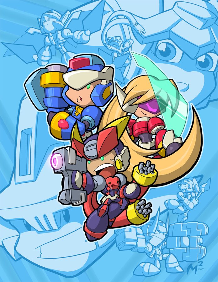 Starlit_Moth @Protodude Here a Mega Man ZX piece I did a while