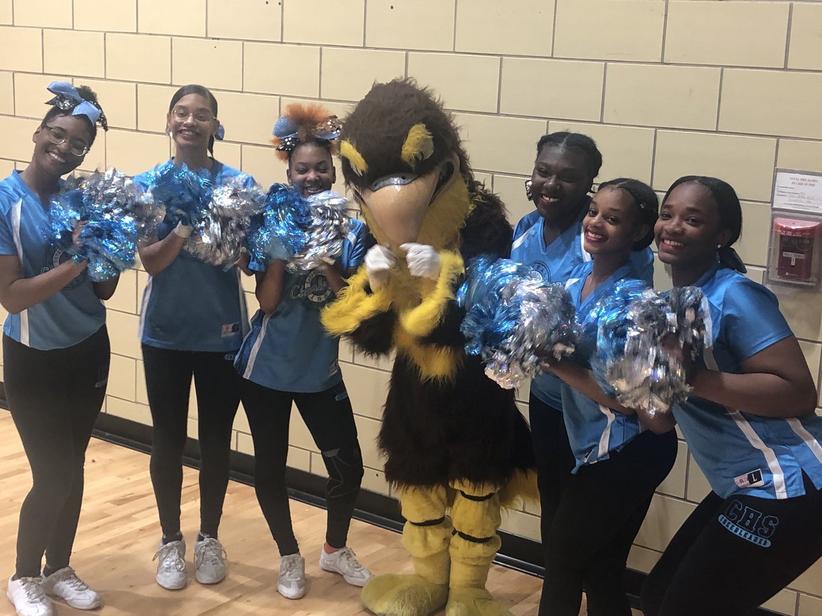 chs_cheersquad's tweet photo. Look who came to hang out with us at the game! Go Lady Falcons #falconpride @AthleticDirect7 @CHSFalcons1 https://t.co/kp1HMAmgUb