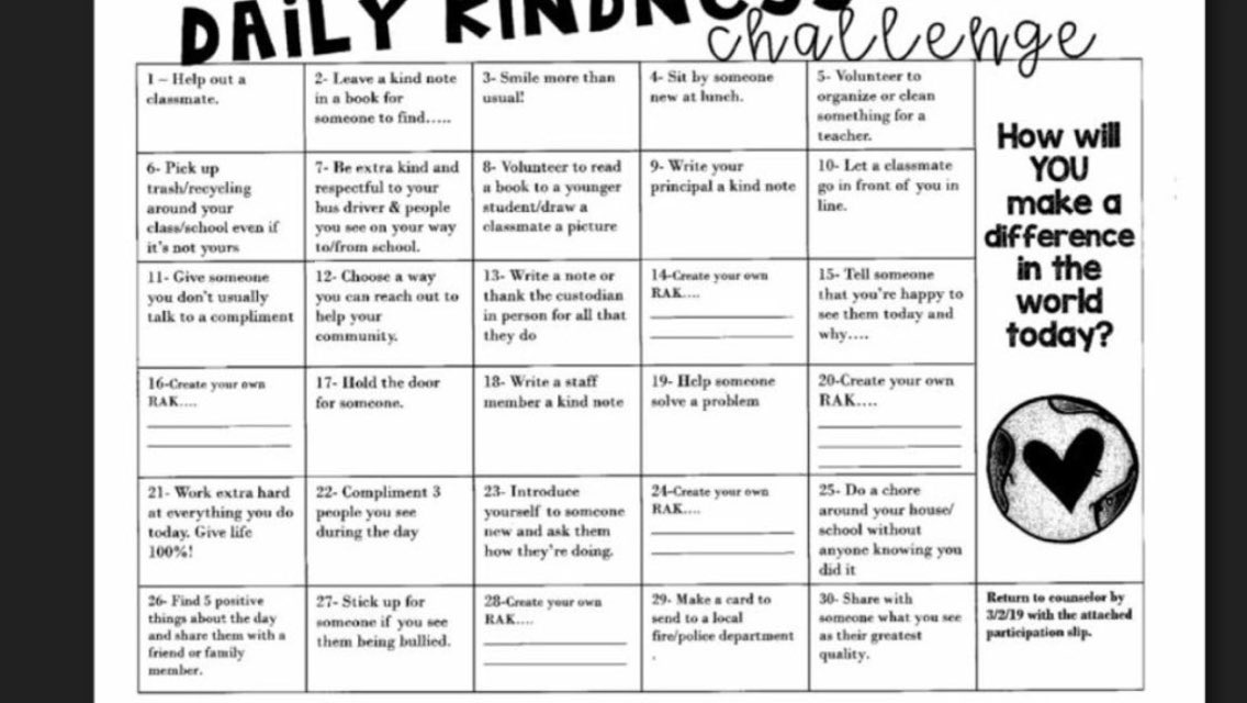 Kindness Challenge is underway at Cherry for the entire month of February! <a href="/ruthcherryint/">Ruth Cherry Interm.</a> #randomactofkindness ❤️❤️