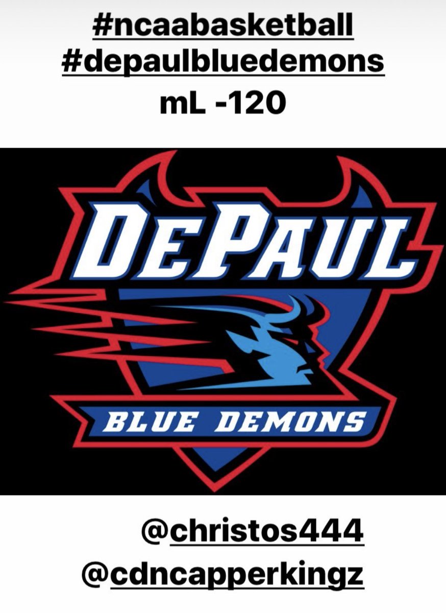 CDNCapperKingz's tweet photo. #depaul ML -120
Cash with the Kingz ⁦@christos4810⁩ ⁦@CDNCapperKingz⁩ https://t.co/r5x8hYlfZH
