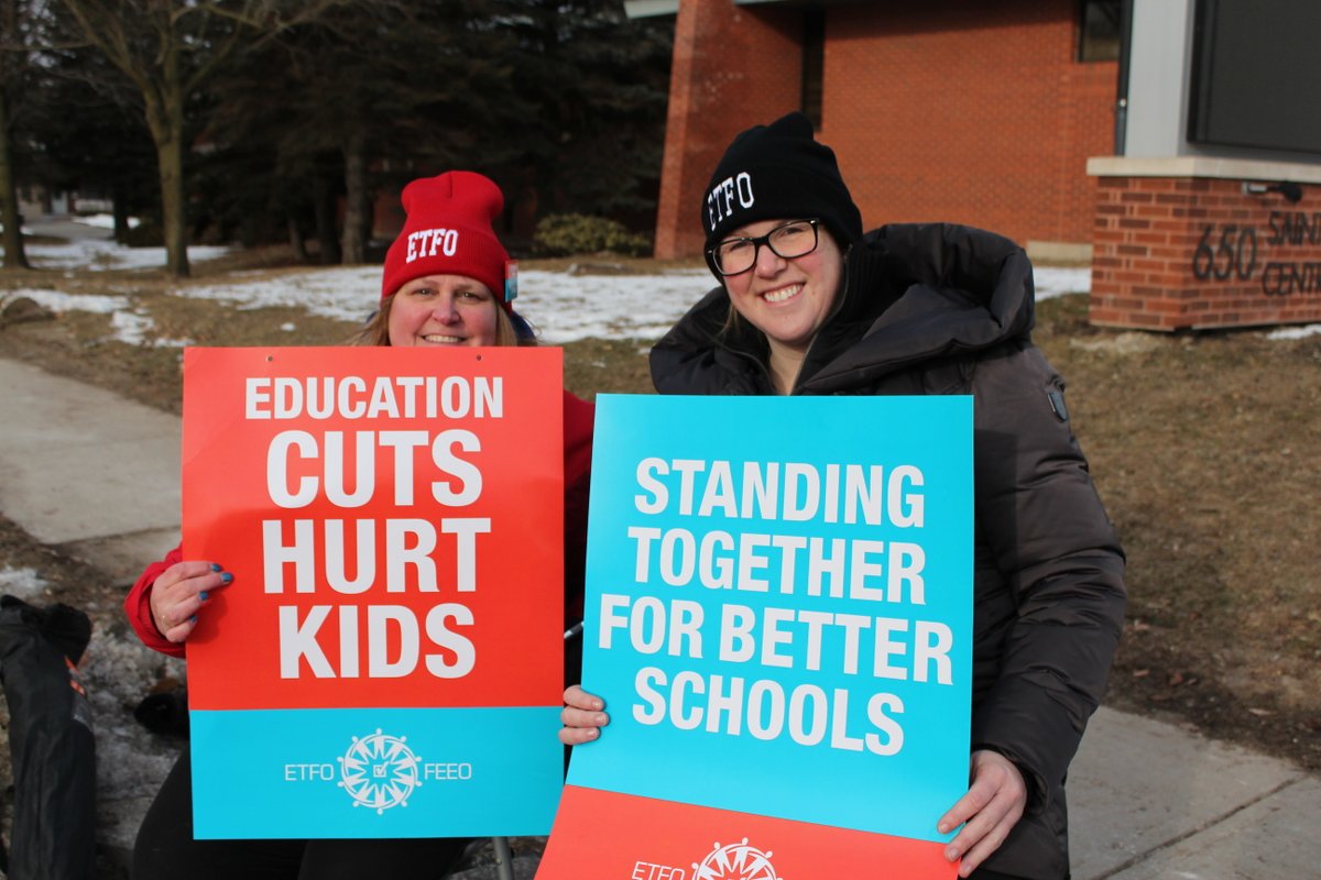 ETFO announces it will continue strike action next week, Feb 10-14, as 83,000 elementary educators wait for Ford's government to engage in talks that support public education. RELEASE shar.es/a3Qqob #onpoli #ETFOstrike
