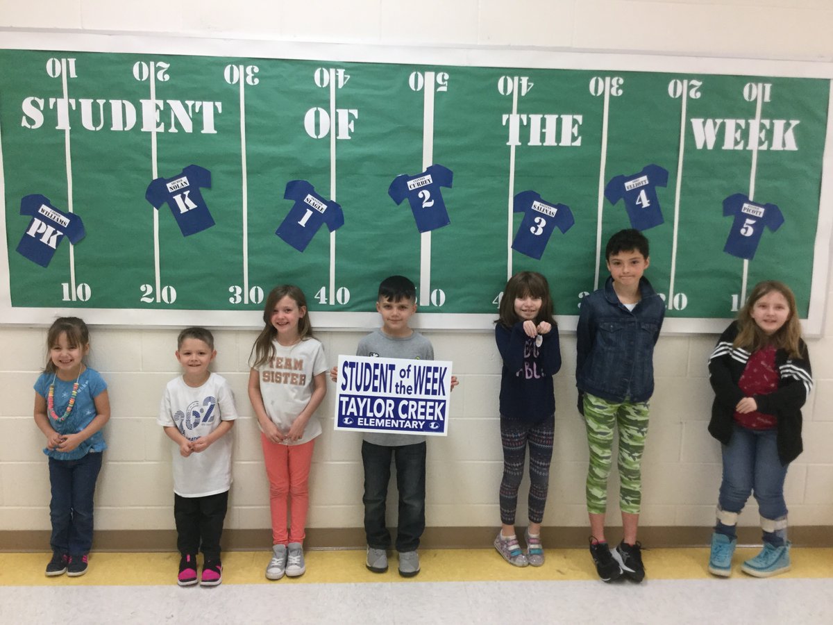 Here's this week's awesome Student's of the Week: Carrie Williams, Archer Nolan, Skylynn Slagle, Clinton Curbey, Daelynn Salinas, Abby Elliot, &amp; Ryleigh Picott.  Great job guys!  <a href="/lampasastce/">Taylor Creek Elementary</a>  #thinkbiglisd  #thinkbigtce