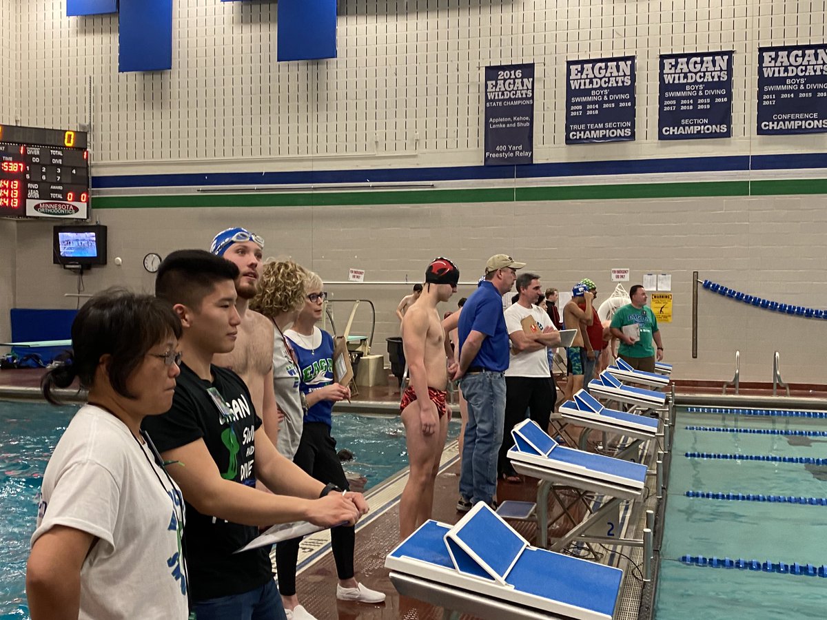 Eagan_Athletics's tweet photo. It takes a village to host a swim meet!  Here is part of our village tonight. #grateful https://t.co/LtweJQLisW