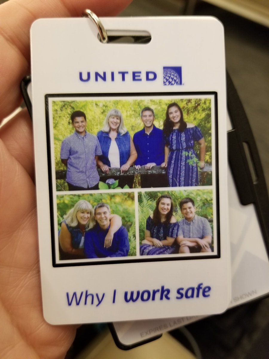 ToadsWife's tweet photo. Why I work safe!
Thanks, @united for my new badge tag! And thanks, Kathi Inglesby for the amazing photos! #whyIloveao #beingunited @weareunited @EdwardLightle #backstage2020 https://t.co/0XvumndNpz