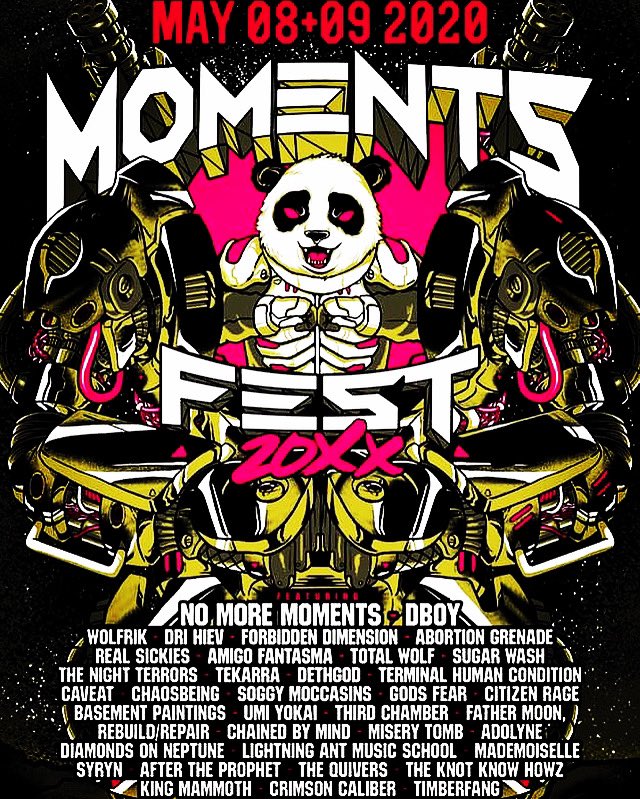 Reduced2Rubble's tweet photo. We are stoked to be back for another round of moments fest in 2020!!      #terminalhumancondition  #thc #livemusic #allages #goodtimes #lotsofbands https://t.co/z1C9W78MQM