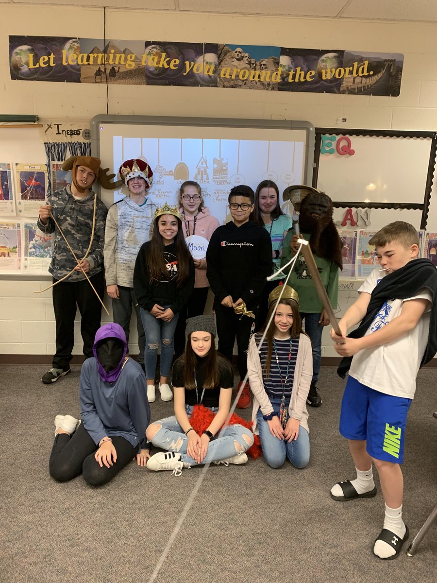 KnightsCCMS's tweet photo. We had some visitors from Mount Olympus today! Nice presentations, Knights!  #FalconPride #ccmsKnightLife https://t.co/CVM9Plt50e