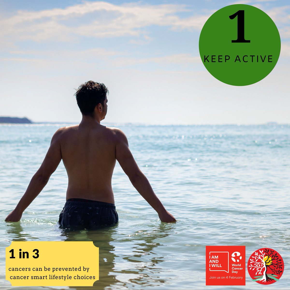 Galambila's tweet photo. Tip 1 on reducing your chance of cancer - Keep active!
Physical inactivity increases your chance of bowel cancer and breast cancer, and possibly prostate, uterine and lung cancer. 
#IamandIwill
#StrongerTogether
#Haveyouhadyourhealthcheck? https://t.co/XsjK23pVzf