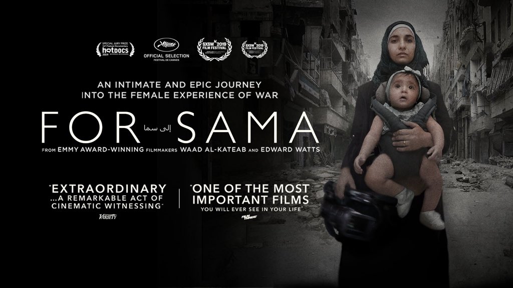 #ForSama the most harrowing, powerful &amp; inspiring viewing. A true female perspective on the horrors of war and the strength of human connection. It will never leave me. I urge you to watch it. Hope it wins the #Oscars2020 <a href="/waadalkateab/">Waad Al-Kateab</a> <a href="/WattsEdward/">Edward Watts</a> <a href="/forsamafilm/">For Sama</a> <a href="/BAFTA/">BAFTA</a> <a href="/Channel4/">Channel 4</a>