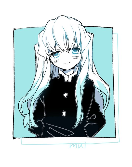RUさんがTwitterに投稿した時透無一郎(鬼滅の刃)のイラスト。