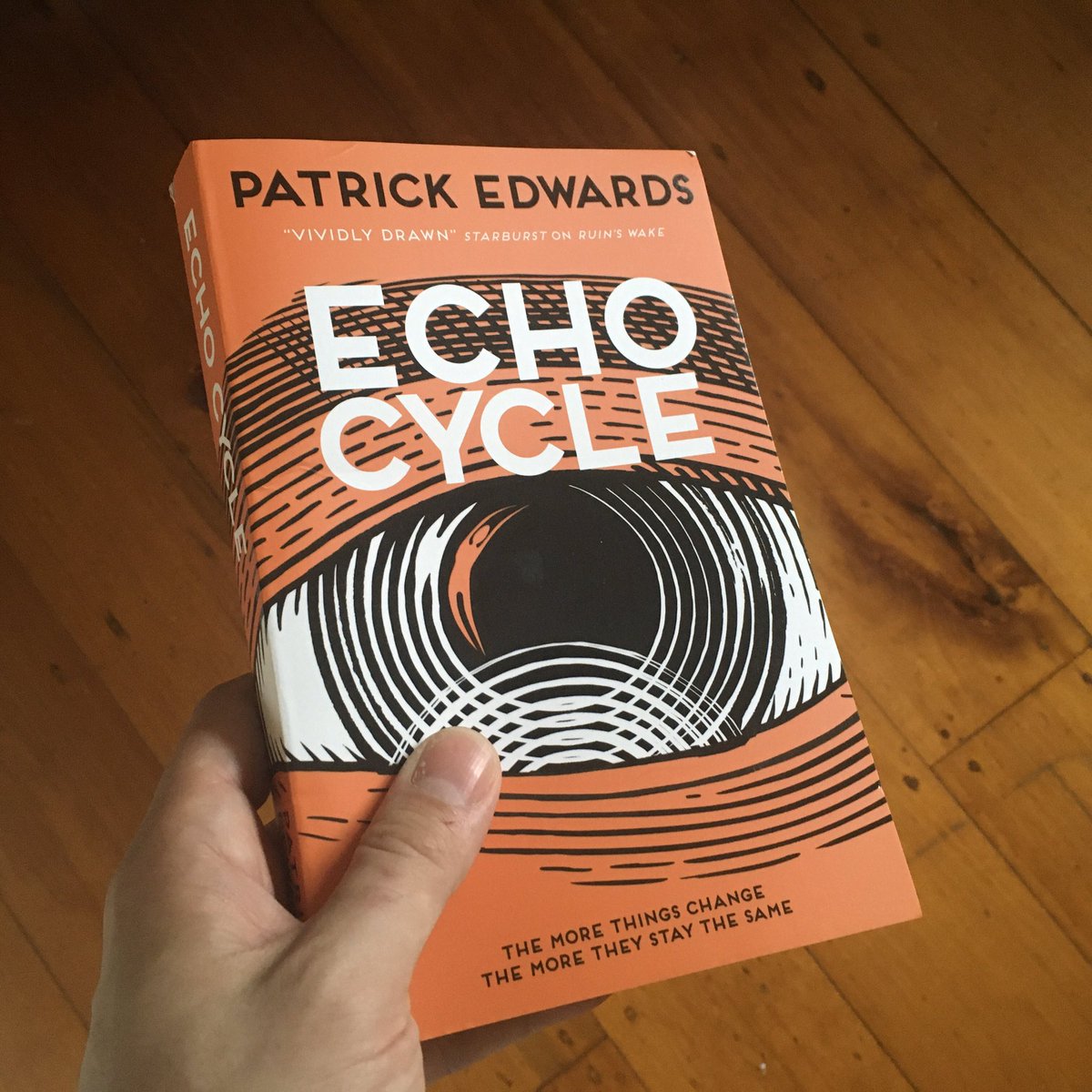 VinceHaig's tweet photo. Echo Cycle by Patrick Edwards, Titan Books. https://t.co/f2ZJQ9zgt9