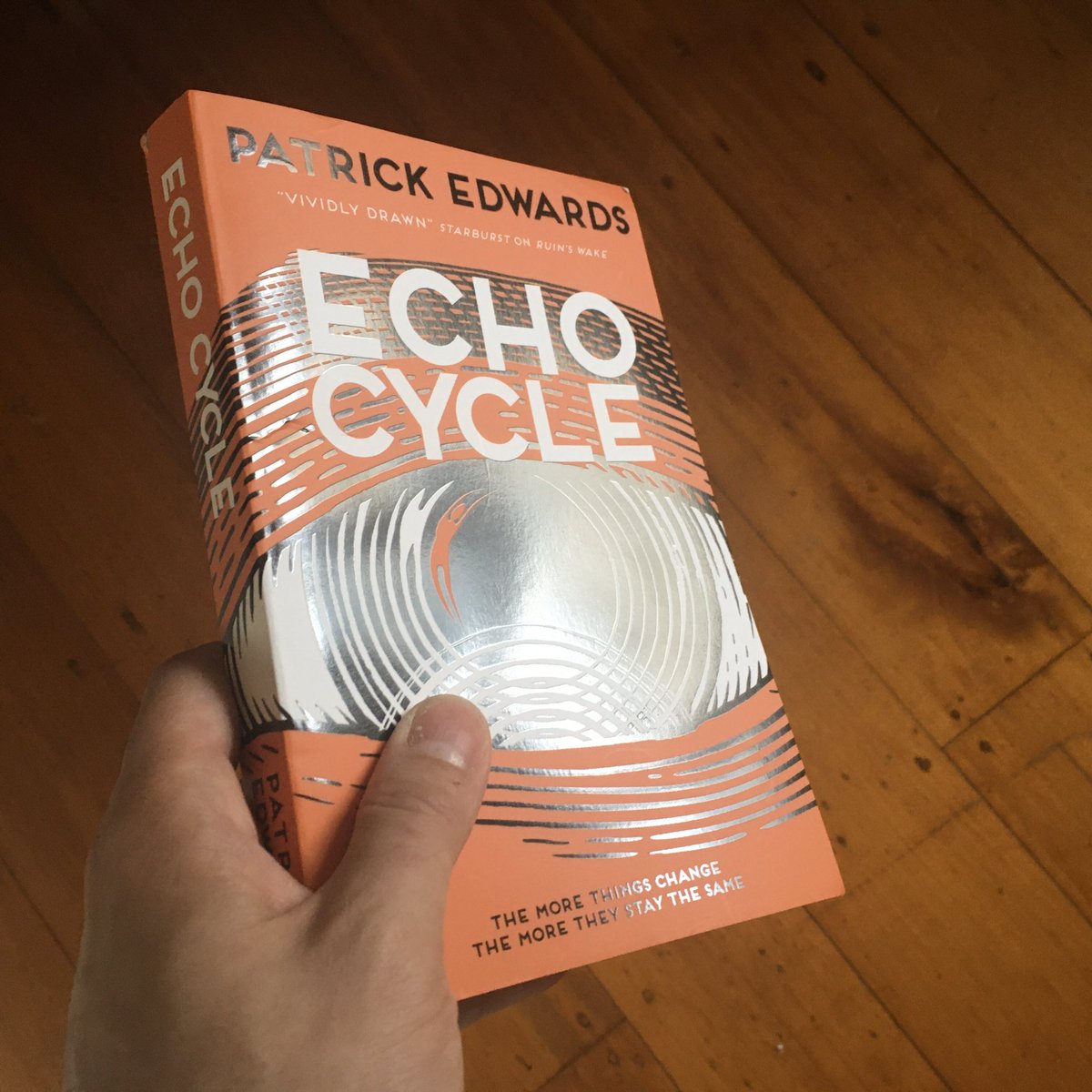 VinceHaig's tweet photo. Echo Cycle by Patrick Edwards, Titan Books. https://t.co/f2ZJQ9zgt9