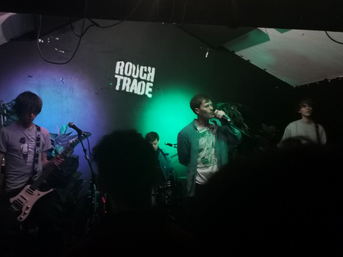 meg_rhian_'s tweet image. What an album signing @gengahr @RoughTrade The Album is BOMB 👌 #albumrelease #gengahr #Sanctuary