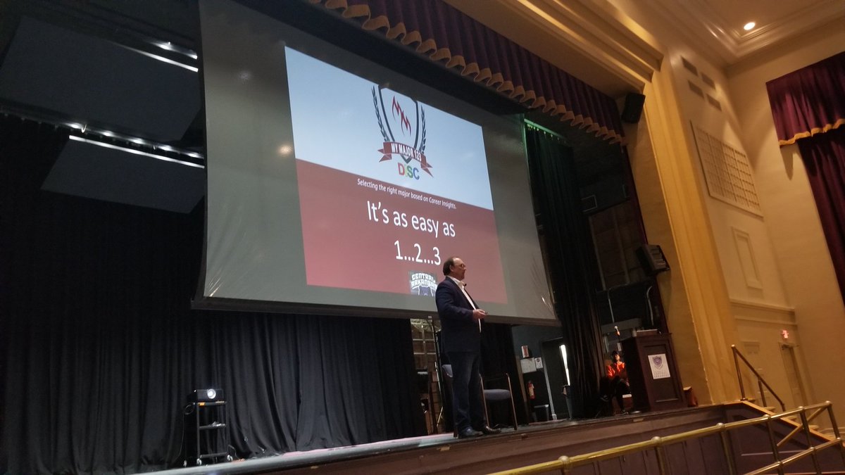 Mark Graham from eNtelligy talking to our student-athletes about major choices &amp; career choices! Each athlete took a DISC assessment last week.