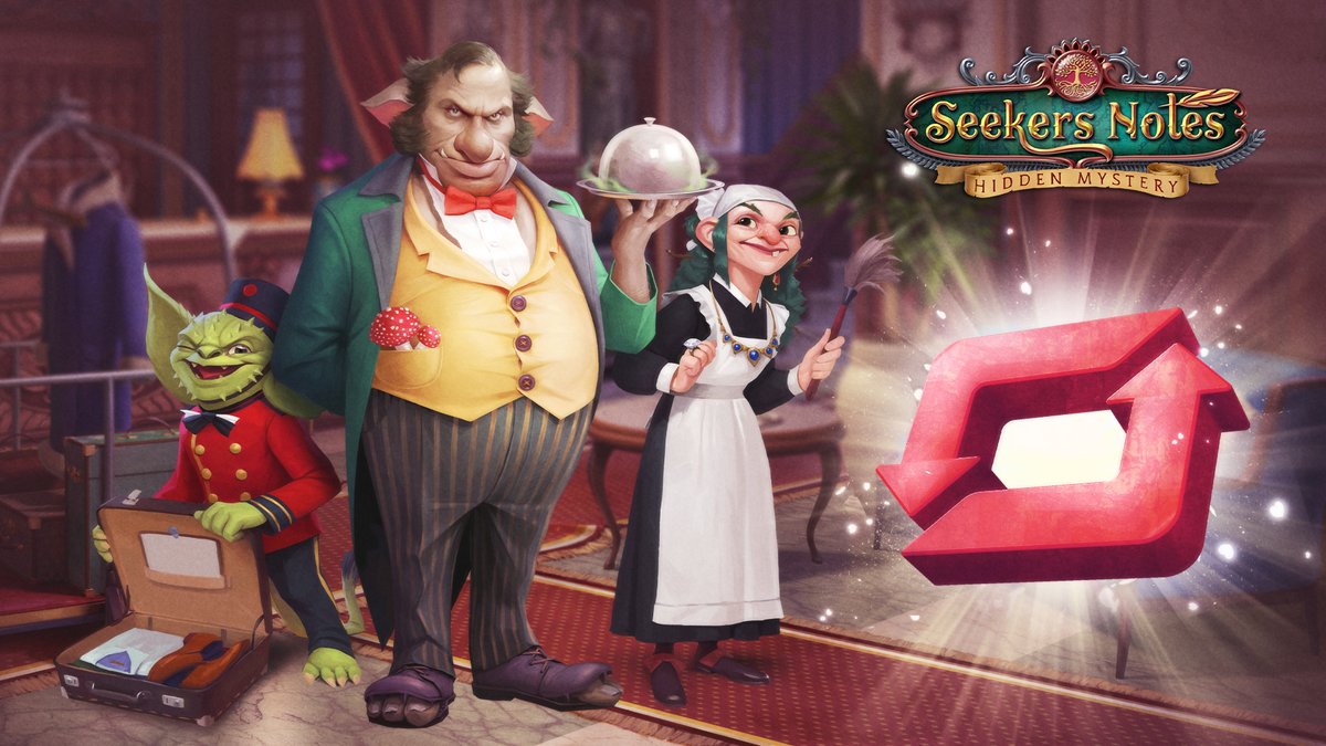 If you meet these three, then beware! 🔁 Hurry and retweet this post to banish the monsters from the Hotel before they destroy everything here! 😈

We will randomly select 15 Seekers to each receive these awesome rewards: Gem-encrusted Horn, 50 silver paws, Berry Mousse Cake.
