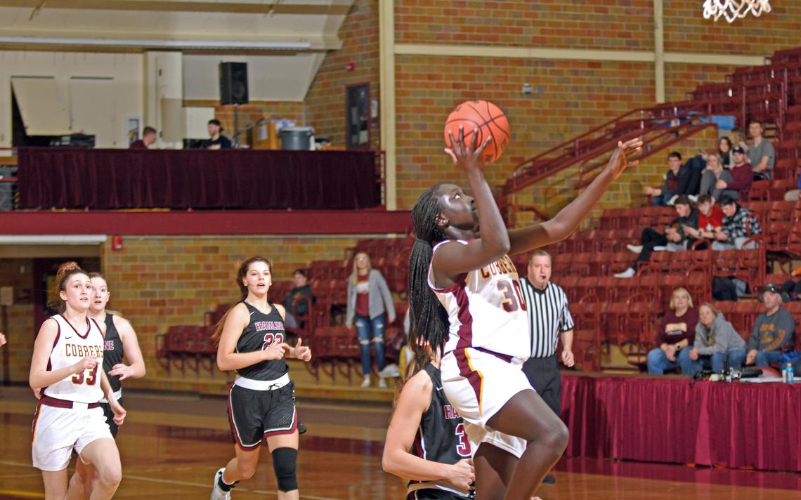 FargoBigE's tweet photo. #Cobbers sophomore Sem 'surprised' herself, nearly setting program record for single-game points #cordm #MIAC | @INFORUM https://t.co/5zpJstuOvI https://t.co/LBpGZQIeUU