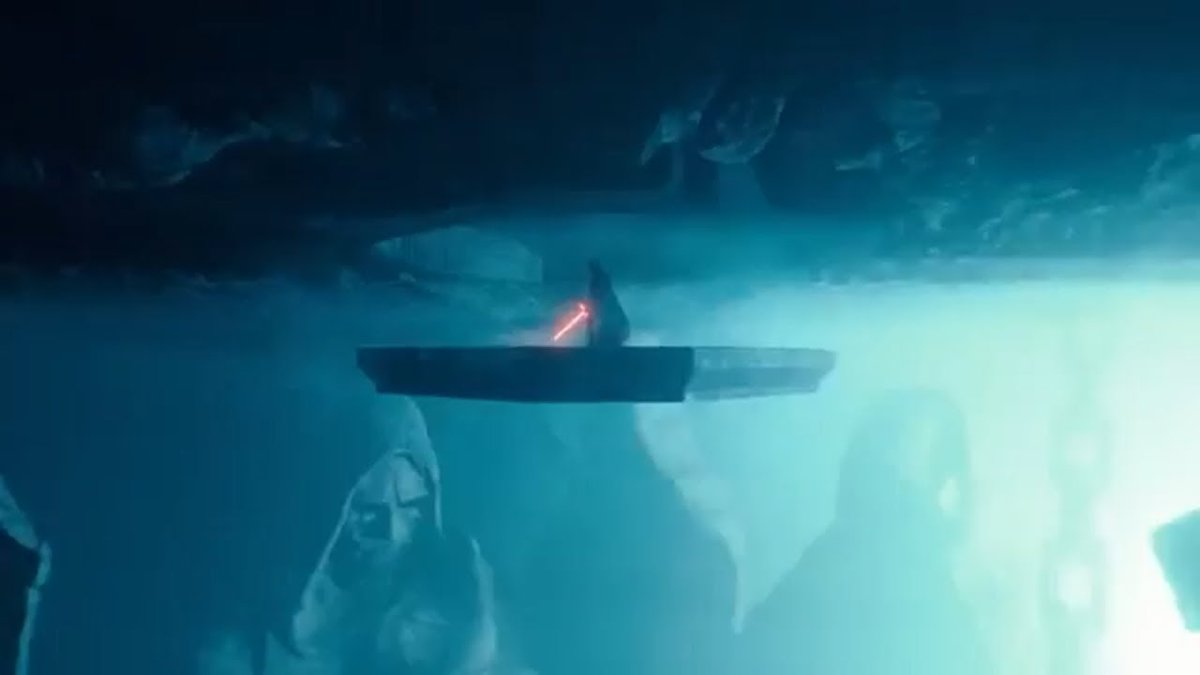 remember how Rey has to climb Ahch-To when arrives there meanwhile Kylo has to go down when arrives in Exegol?