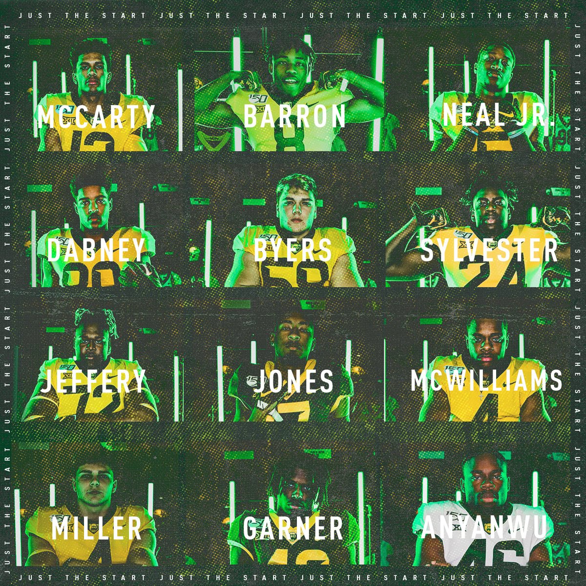 BUFootball's tweet photo. #JustTheStart 

@adonismccartyjr 
@DAETHEREAPER 
@DevinNealjr1 
@DabneyDrake09 
@Gavinb_89 
@big_onion24 
@doitallbigmo 
@iamsethjones_ 
@TayeMcwilliams 
@BrooksMiller34 
@will_garner42 
@Tony_Kingt https://t.co/IKp7j4UMzO