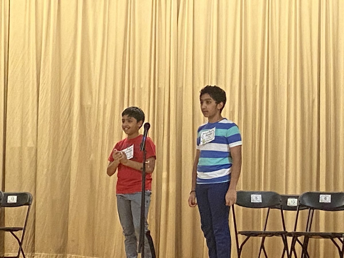 CCSD181's tweet photo. It’s official! At Round 44, we called it a tie for first place between brothers Atman Balakrishnan and Advaith Balakrishnan. #d181bee https://t.co/V48vOEWLUw