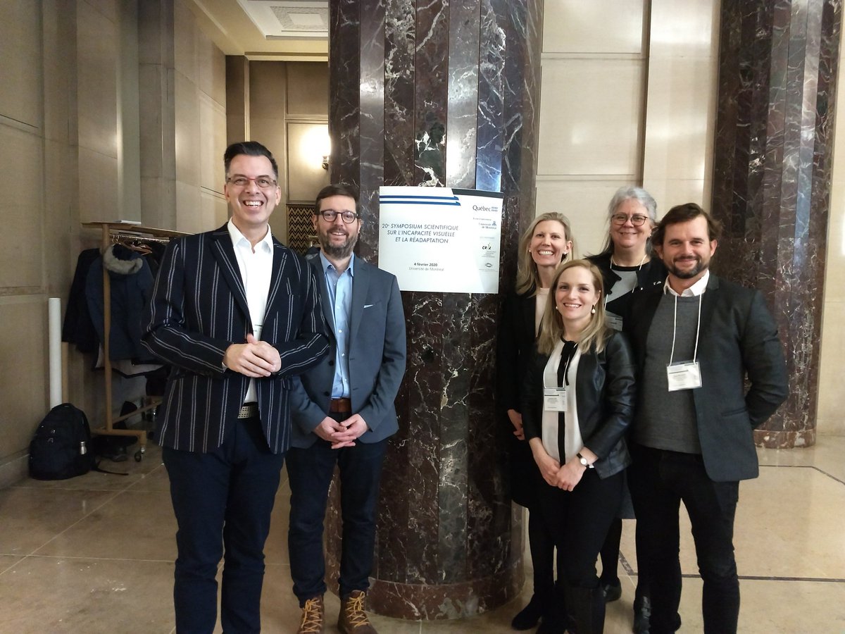 atuljais111's tweet photo. Wonderful event #20th Vision Rehabilitation Symposium at the University of Montreal. Great team work @WalterWittich @LizeGenevieve @crirmtl @Rech_Innov_INLB @ReseauVision @BonnieSwenorPhD Serge Meynard from Lethbridge Mackay https://t.co/tL3pCB0eJn
