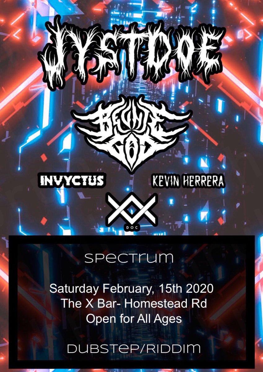 Jystdoe's tweet photo. What’s up EDM Twitter ! I’m headlining this dope event w/ my homies on February 15 @ The X Bar ! Tons of Bass ! TOTALLY FREE ! ALL AGES https://t.co/pWLmgw3DJ2 #edmsf #bayareaevents #bayareaedm #dubstep #xbar https://t.co/hafmV5QvNS
