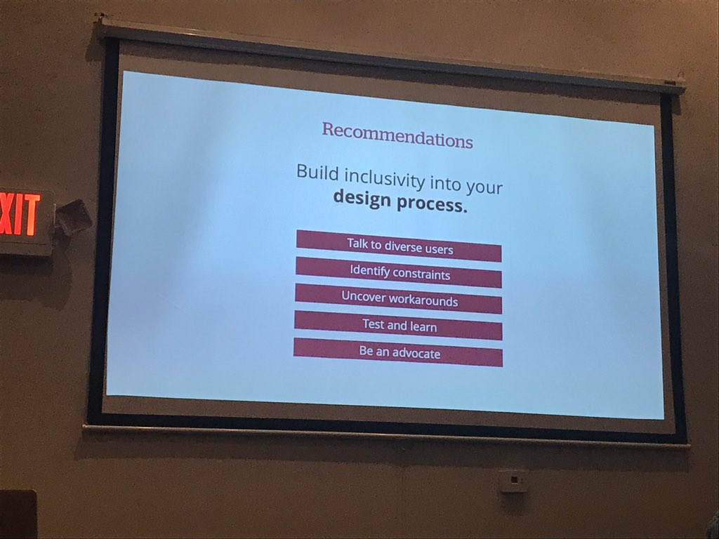 westervilleweb's tweet photo. Some more recommendations from @adam3cc to build inclusivity into the design process. Accessibility is important and it’s important to not just check the boxes, but try to do right by others. https://t.co/n1WTZfMvrH