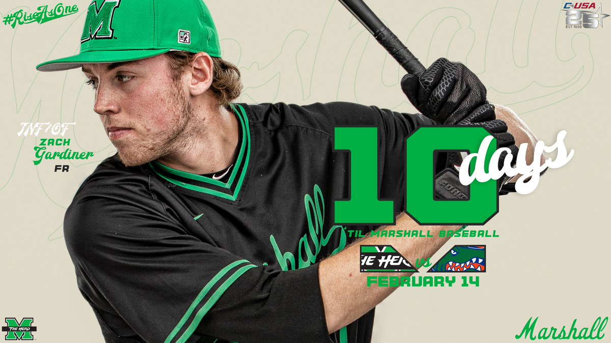 🔟 days till Herd ⚾️ is back! 🟢⚪️

#10 FR | Zach Gardiner // #RiseAsOne