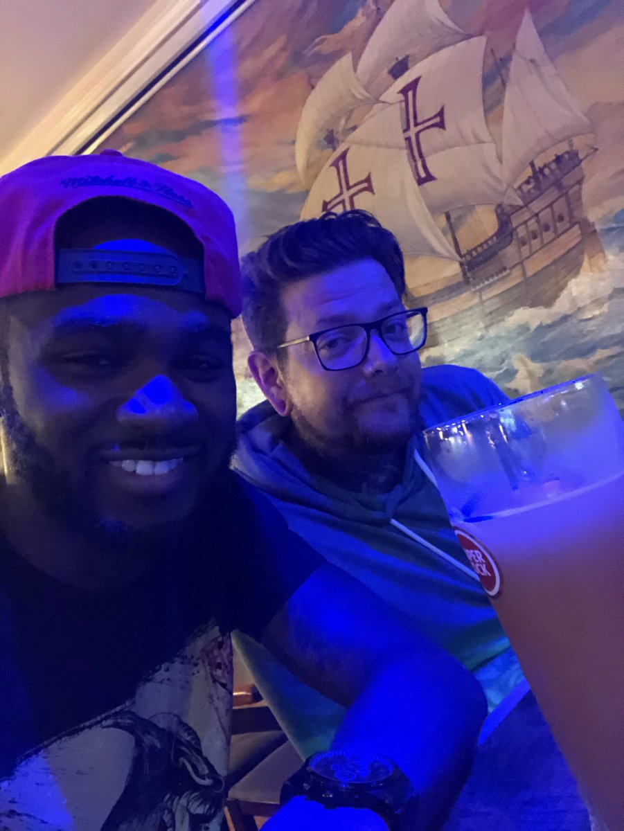 TattooMoney10's tweet photo. We're just trying to drink our pain away🤣🤣🤣 @jakeparsonstats We had a good run!! Cheers brotha🍺🍻 
#TeamSouth #TeamMidwest #InkMaster https://t.co/PdNt0DoyFh