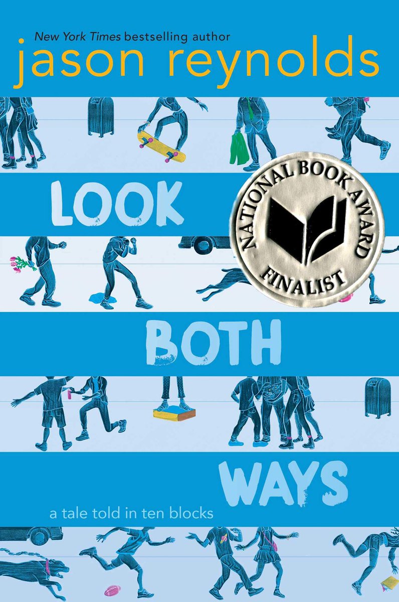 TRichardsonLV's tweet photo. I actually had stop a heated exchange between two learners today!  They were arguing over who would get to read #lookbothways by @JasonReynolds83 😂. I loved every minute of it 😛. #getlostinbooks https://t.co/U1IDhYRAuo