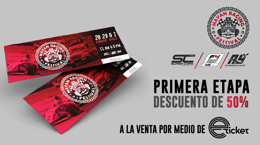 ¡Adquiere tus boletos del #MayanRacingFestival con un 50% de descuento! Promoción válida hasta el 16 de febrero y en todas las localidades menos los Hospitalities.
Adquiere tus boletos aquí: bit.ly/2GJsGsK

#supercopa #MercedesBenz #adrenalina #carreras #f4nacam