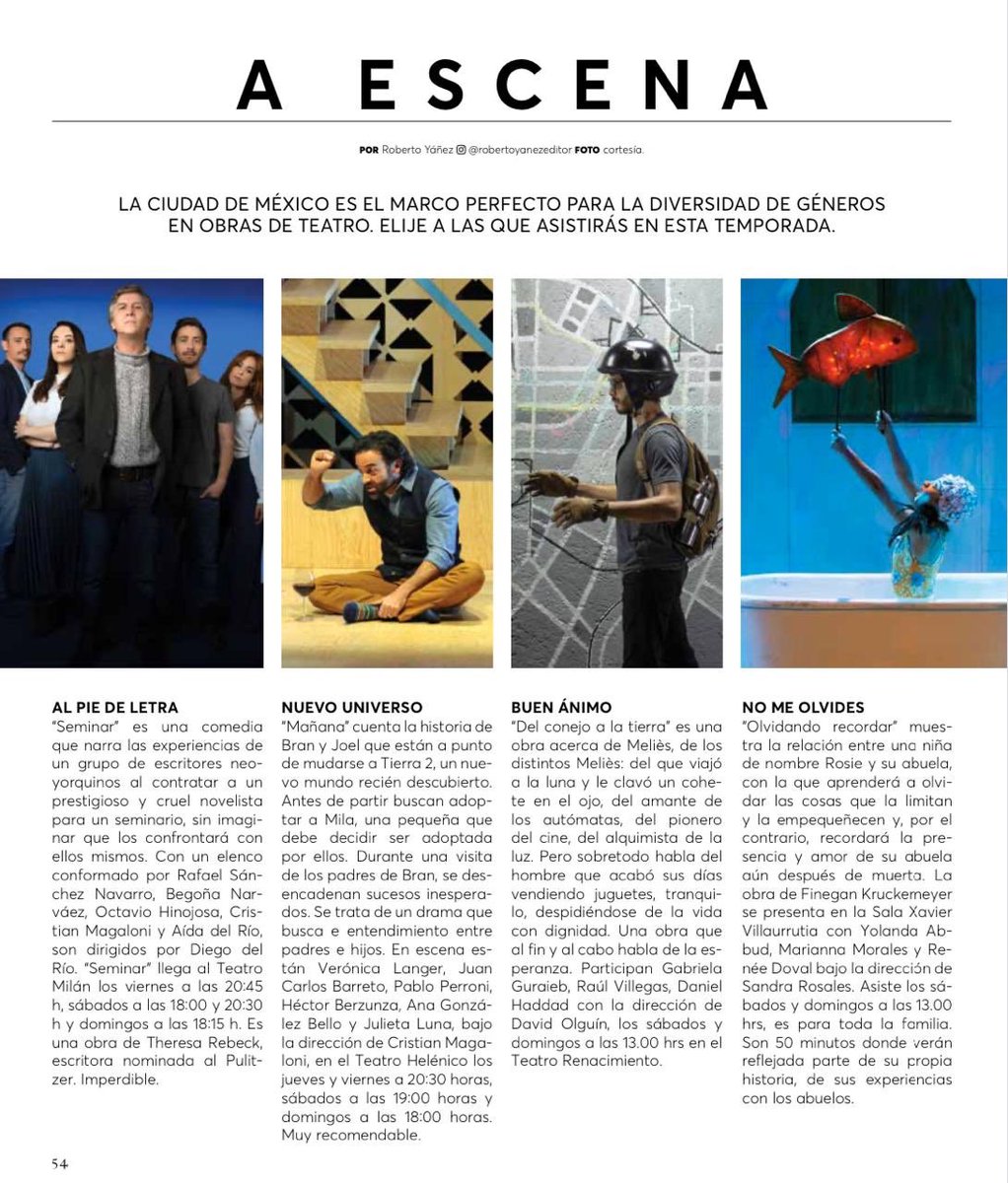 PinPoint_Com's tweet photo. #PinPoint
¿Buscas cartelera actual de teatro y próximos estrenos en febrero?
Aquí te van algunas obras para ver:
@MananaTeatro
@seminarmexico
Y un gran estreno se acerca:
#DelConejoALaTierra
¿Cómo?, ¿cuándo y dónde?
Encuéntralo en #OnlySantaFe.
#Espectáculos https://t.co/YMuZTVqw1K